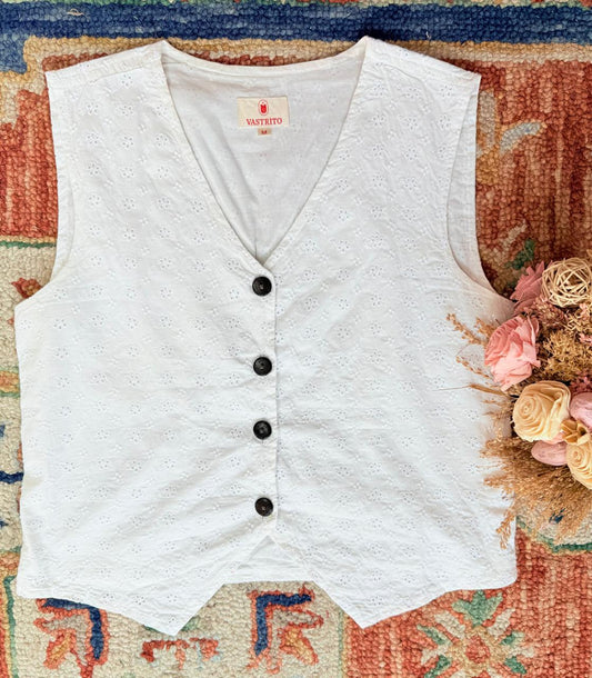 White Chikankari Blouse