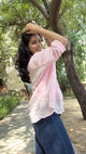 Pink blush loose fit shirt