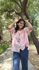 Pink blush loose fit shirt