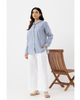 Blue white Stripe Cotton shirt