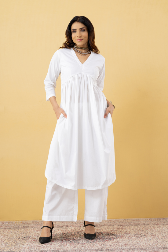 Chandni white Co-ord Set