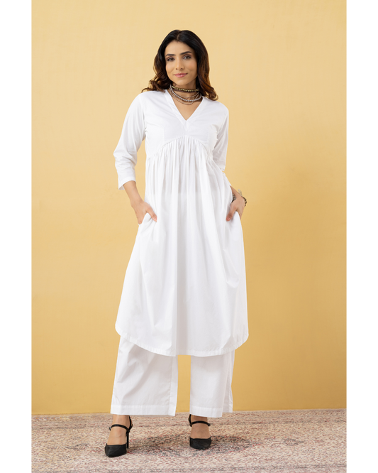 Chandni white Co-ord Set