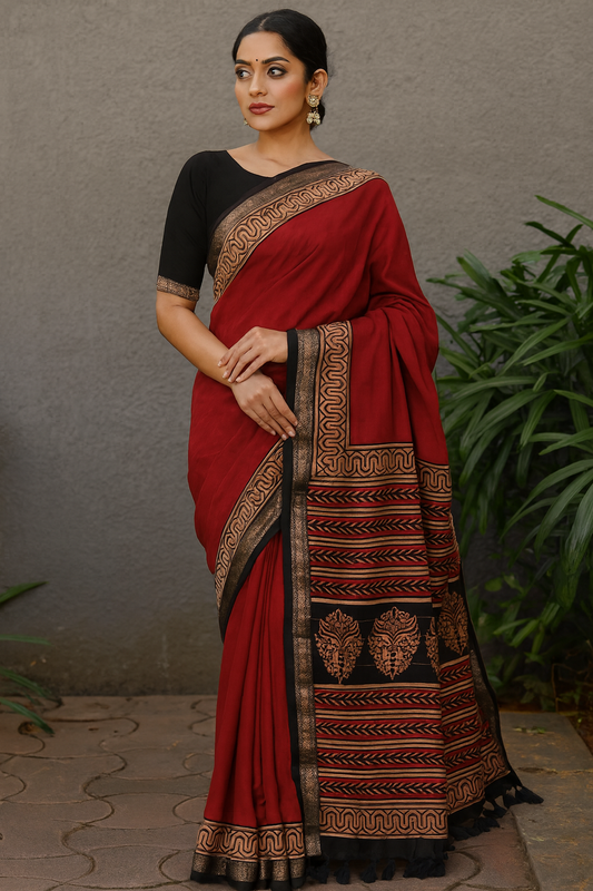 Antra Chanderi Silk Saree