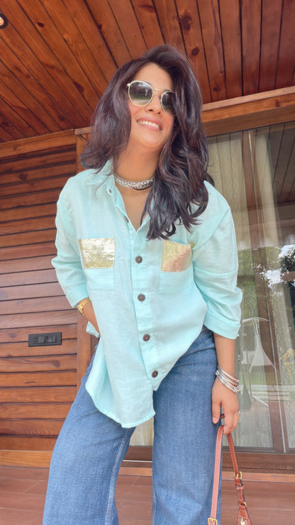 Blue shirt