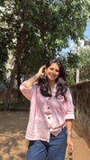 Pink blush loose fit shirt