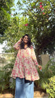 FLORAL SANGANERI COTTON TOP