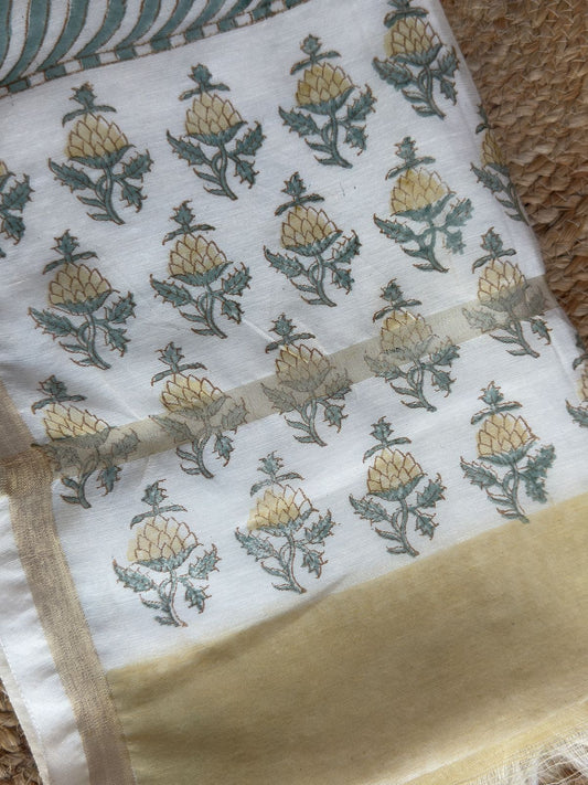 Aabha chanderi silk dupatta