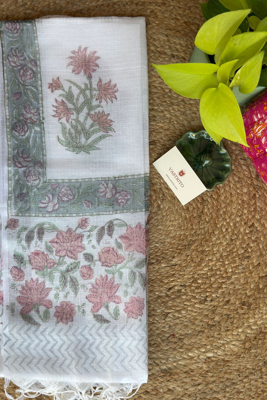 Handblock Kota Doria Dupatta