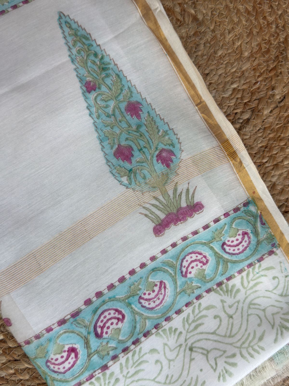 Leela Chaap Chanderi Silk Dupatta