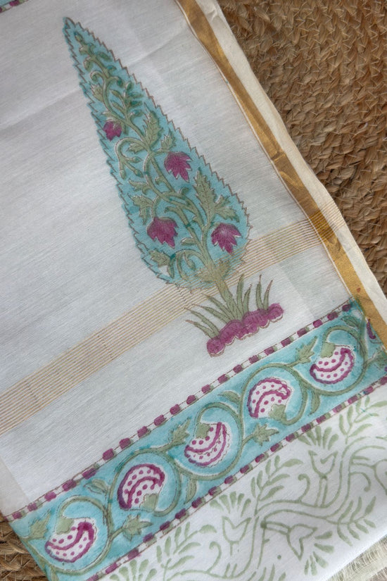 Leela Chaap Chanderi Silk Dupatta