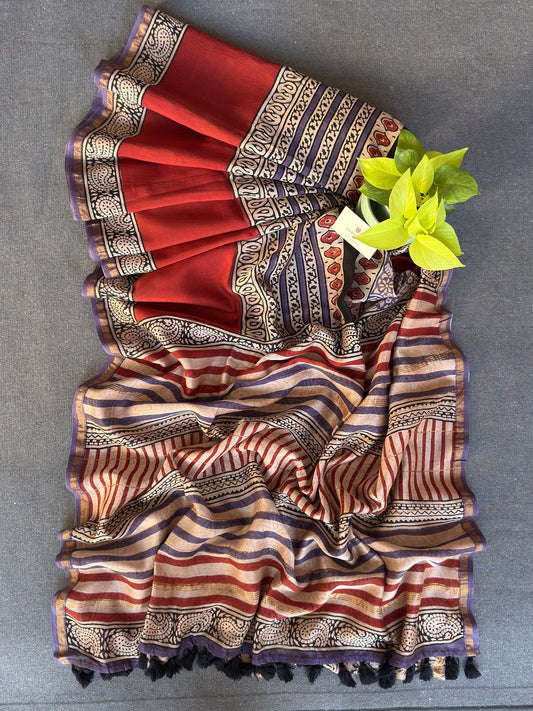 Dhara Chanderi Silk Saree