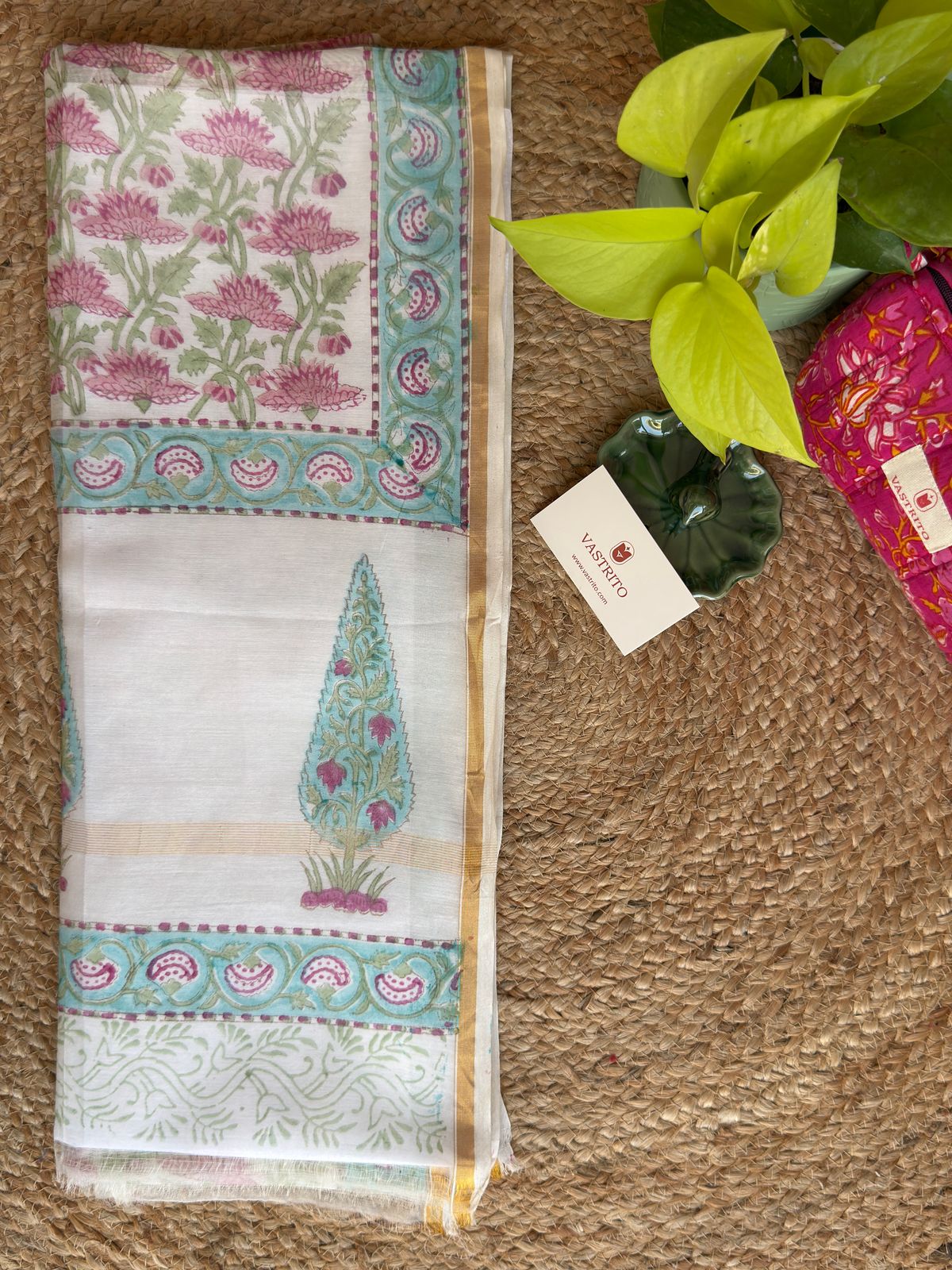 Leela Chaap Chanderi Silk Dupatta