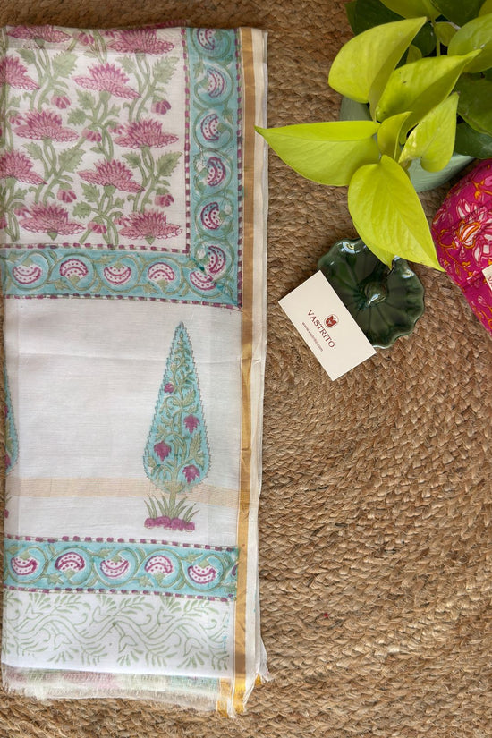 Leela Chaap Chanderi Silk Dupatta