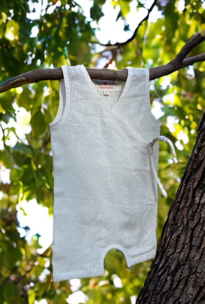 Ivory Breeze Wrap Romper
