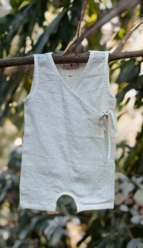 Ivory Breeze Wrap Romper