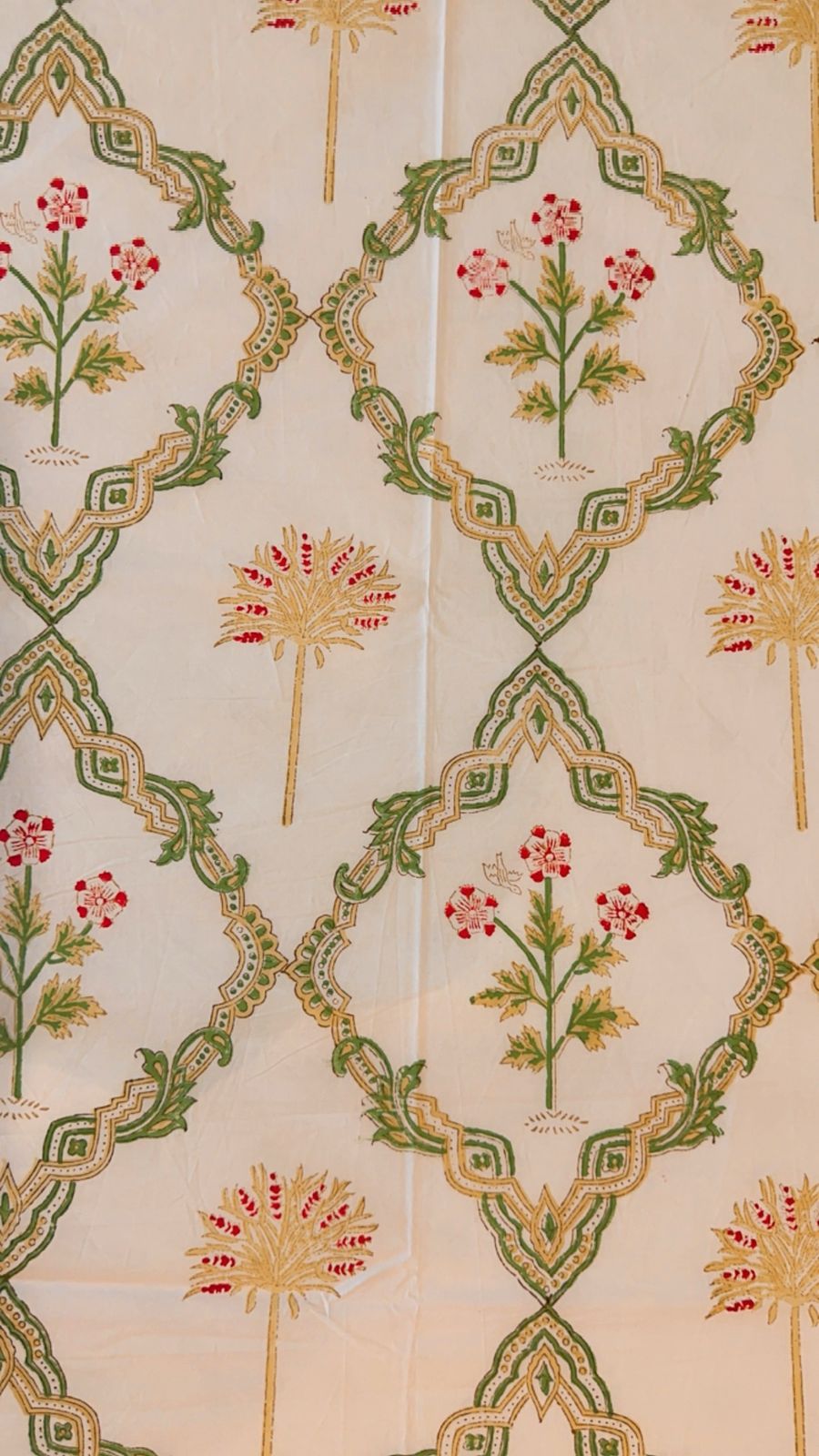 Gulbagh Handblock Cotton Bedsheet