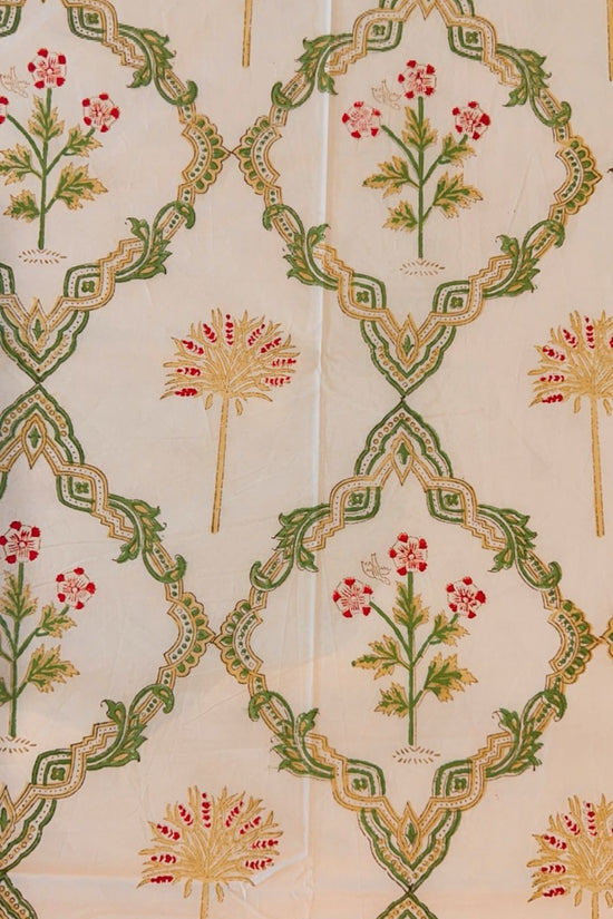 Gulbagh Handblock Cotton Bedsheet