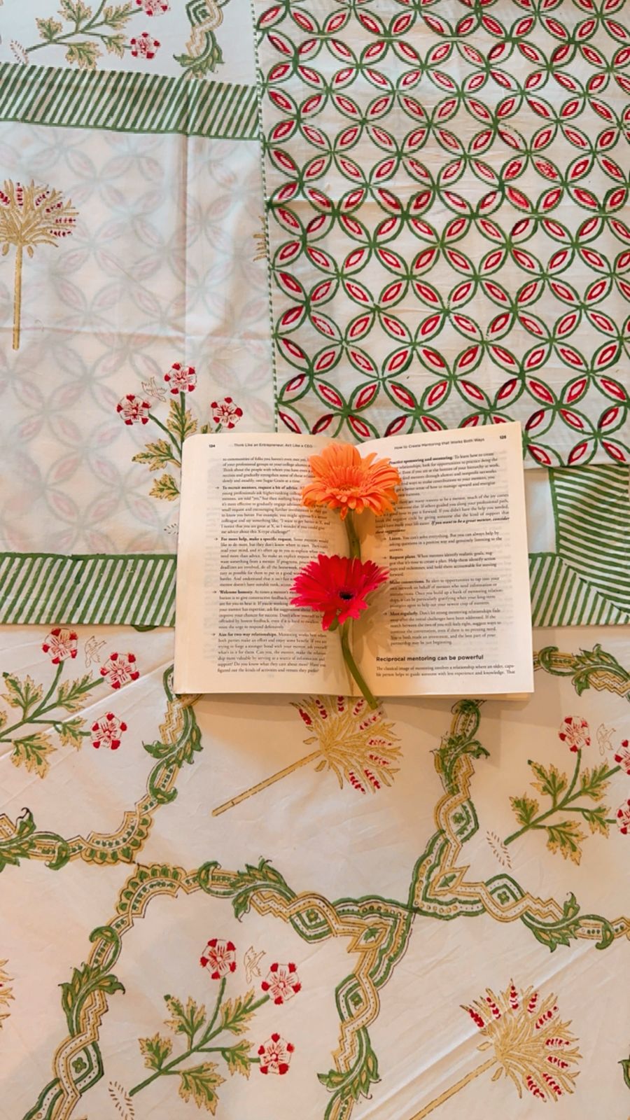 Gulbagh Handblock Cotton Bedsheet