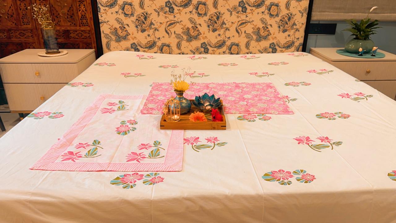 Lotus BedSheet