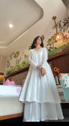 Disney Princess Anarkali Set – Blush Pink & White