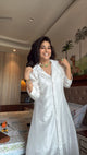 Classic Pearl White Silk Kurta Set