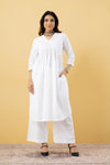 Chandni White Cotton Suit Set
