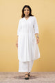 Chandni White Cotton Suit Set