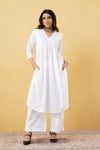 Chandni White Cotton Suit Set