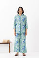 Sea Green Sanganeri Organic Cotton Coord set