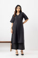 Ink Black Pure linen Loose Fit Suit Set