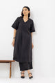 Ink Black Pure linen Loose Fit Suit Set