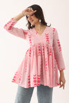 Gulaabi Sanganeri Organic Cotton Top