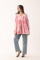 Gulaabi Sanganeri Organic Cotton Top