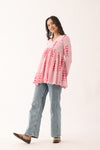 Gulaabi Sanganeri Organic Cotton Top