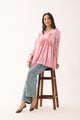 Gulaabi Sanganeri Organic Cotton Top