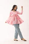 Gulaabi Sanganeri Organic Cotton Top