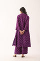 Jamuni Purple Bandhani Chanderi silk Suit Set