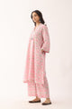 Blush Pink Sanganeri Organic Cotton  A line Suit set