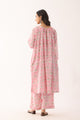 Blush Pink Sanganeri Organic Cotton Loose fit  Suit set
