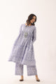 Floral Lavender Sanganeri Organic Cotton Suit Set