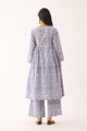 Floral Lavender Sanganeri Organic Cotton Suit Set