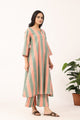 Pastel Strip Sanganeri Organic Cotton Suit Set