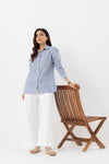 Blue white Stripe Cotton shirt