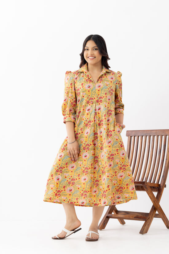 Haldi Bloom Dress