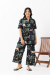 Forest Black Cotton Coord set