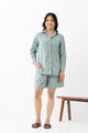 Tulsi Green Sanganeri Organic cotton Coordset
