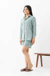 Tulsi Green Sanganeri Organic cotton Coordset