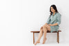 Tulsi Green Sanganeri Organic cotton Coordset