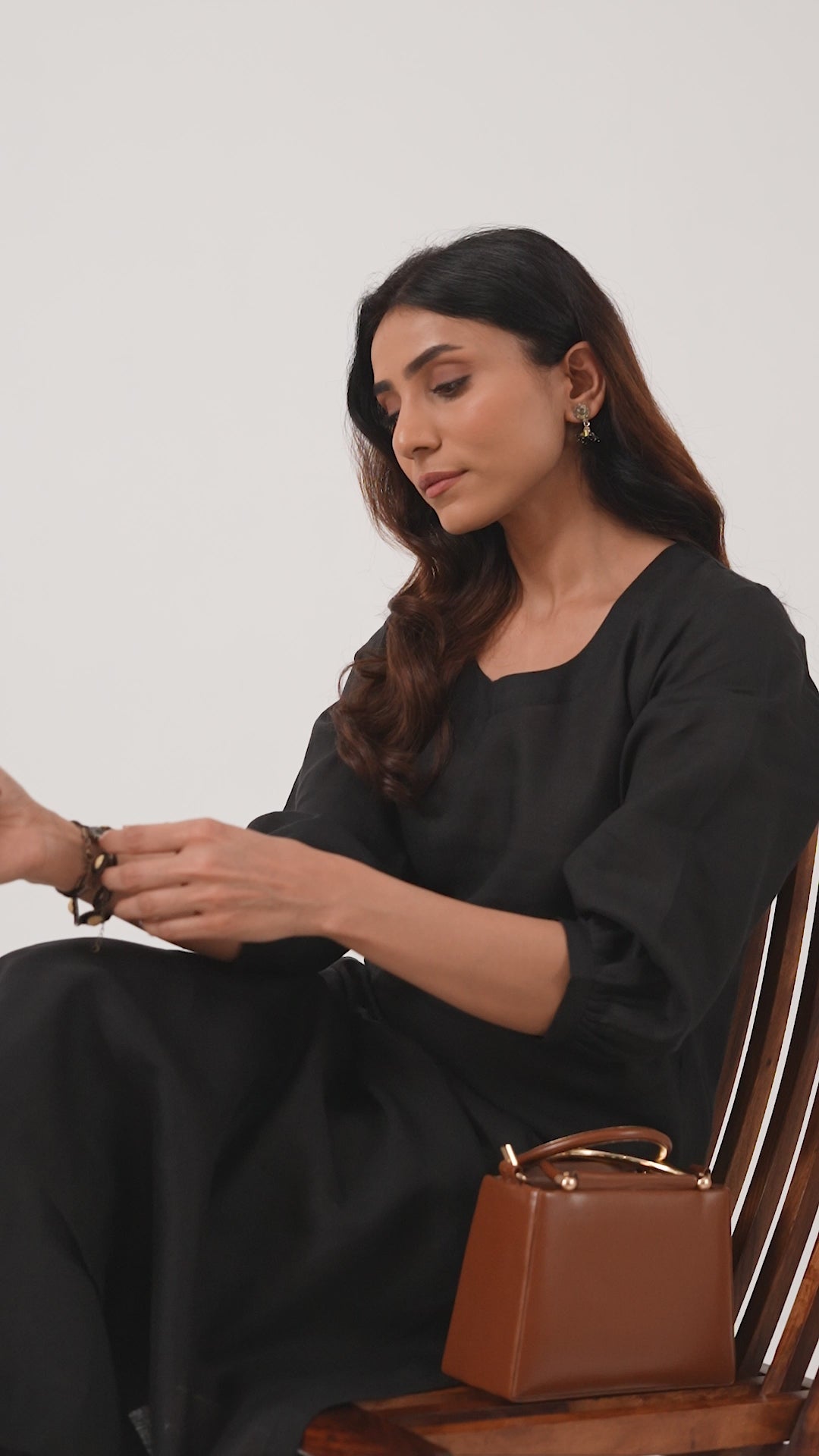 Solid Black Linen Suit